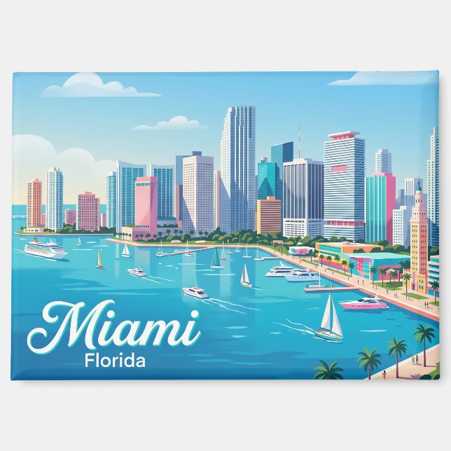 Skyline USA Magnet (Front)