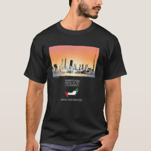 Skyline Vacation Souvenir dubai united arab emirat T-Shirt