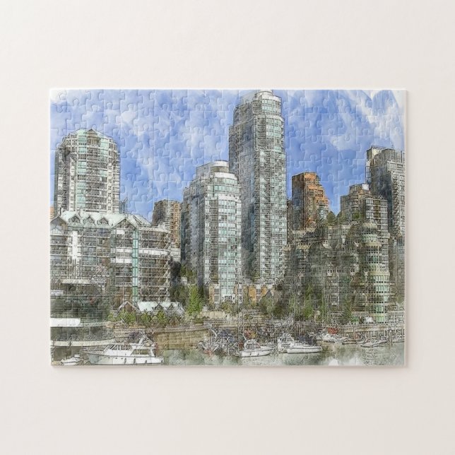 Skyline Vancouver. Jigsaw Puzzle (Horizontal)