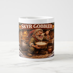 Skyr Gobbler Icelandic Yule Lad Large Coffee Mug