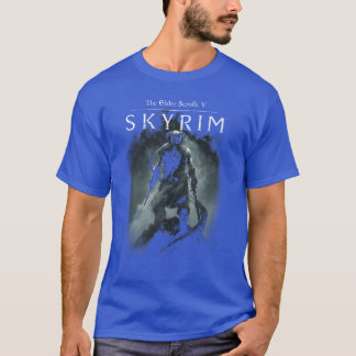 Skyrim Dragonborn in Silhouette Video Gameankop re T-Shirt