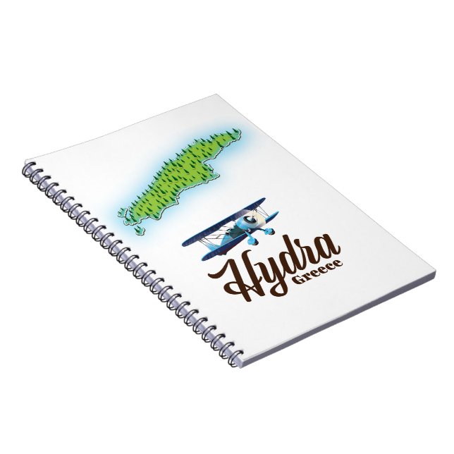 Skyros Greece island map Notebook (Right Side)