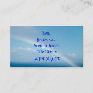 Sky's the Limit Business Card