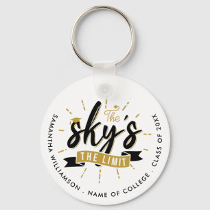 Sky's The Limit  Class of 2023 Grad Personalized Keychain