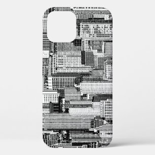 Skyscraper City Isometric Seamless Texture iPhone 12 Case