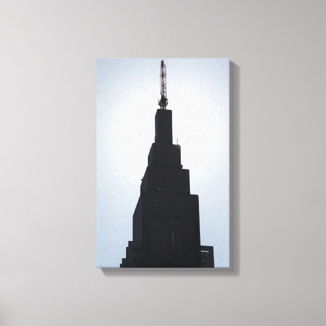 Skyscraper silhouette Shinjuku, Tokyo, Japan Canvas Print (Front)