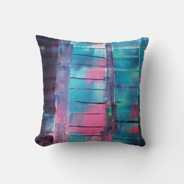 Skyscraper Throw Pillow (Front)