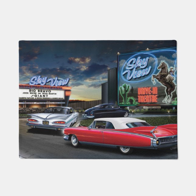 Skyview Drive In 2 Doormat (Front)