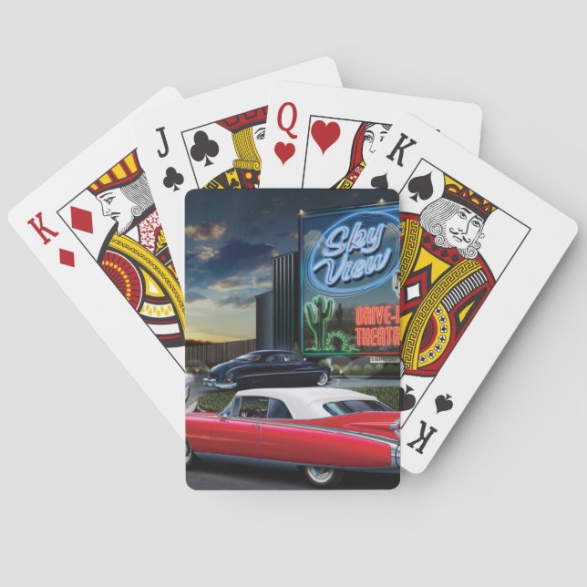 Skyview Drive In Playing Cards (Back)