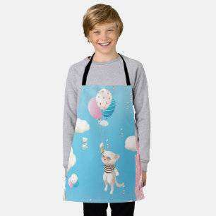 Skyward Bound Kittens Apron