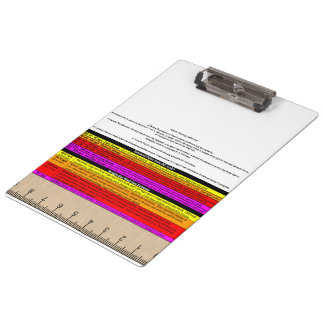 SKYWARN Clipboard with Quick Reference & Ruler
