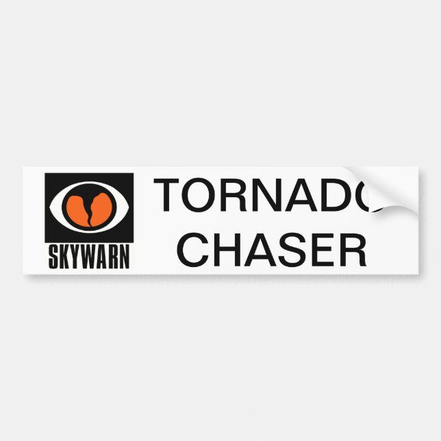 SKYWARN Tornado Chaser Bumper Sticker (Front)