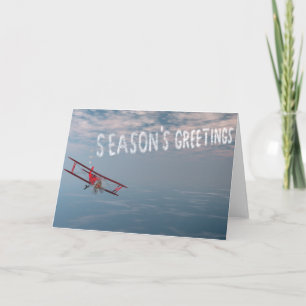 Skywriting Season's Greetings Holiday Card