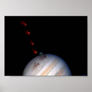 SL9 impacting Jupiter Poster