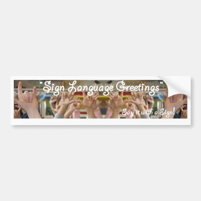 SL Greetings Bumper Sticker (Front)