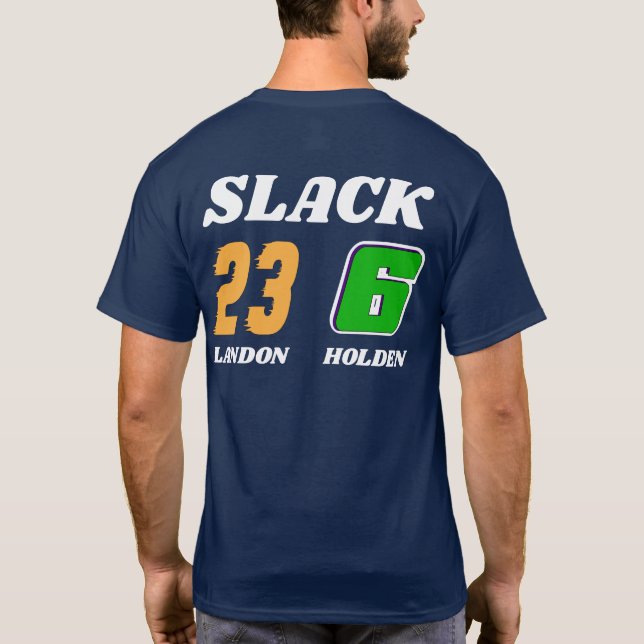 SLACK RACING HOODIE SWEATSHIRT T-Shirt (Back)