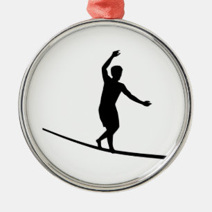 Slackline Metal Ornament