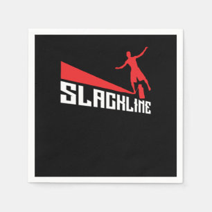 Slackline Slacklining Rope Walking Gift Napkin