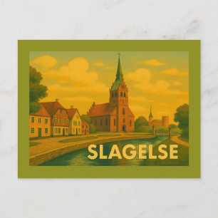 Slagelse Denmark Tower Postcard