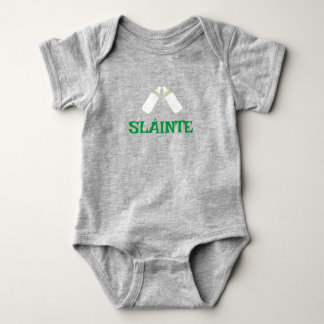 SLÁINTE gray baby bodysuit