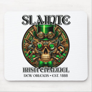 Slainte Irish Channel New Orleans St. Patricks Day Mouse Pad