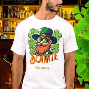 Slainte Irish Toast St Patrick's Day Personalized T-Shirt