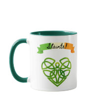 "Sláinte" irlandais ! Mug celtique - Bravo à la sa