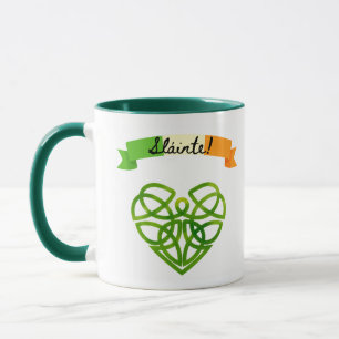 "Sláinte" irlandais ! Mug celtique - Bravo à la sa