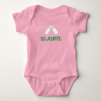 SLÁINTE pink baby bodysuit