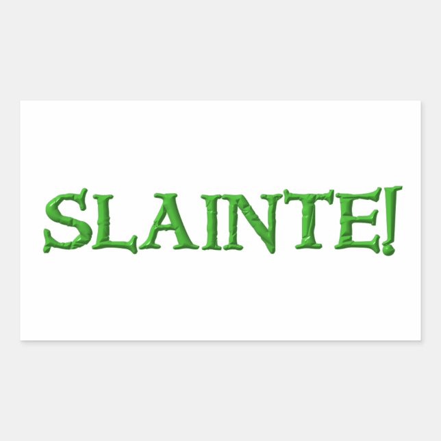 Slainte rectangle stickers (Front)
