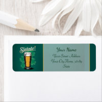 Slàinte ! Saint Patrick's Day Pint of Beer on Gree