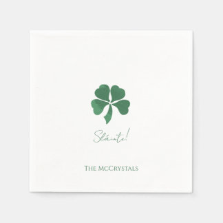 Sláinte Saint Patricks Irish Wedding Personalized  Napkin