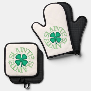 Slainte silicone oven mitts pot holders oven mitt & pot holder set