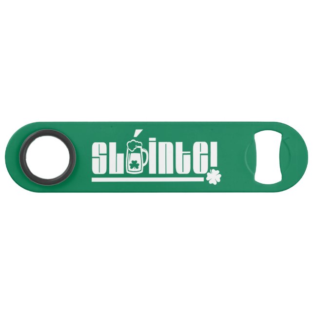 Sláinte. St. Patrick's Day Gift  Bar Key (Front (Horizontal))