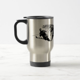 Slalom Water Skier Travel/Commuter Mug