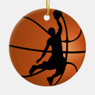 Slam Dunk Basketball Player Ceramic Ornament