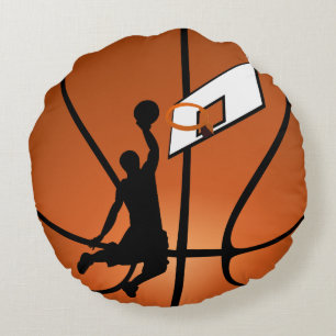 Slam Dunk Basketball Player Sports Round Pillow