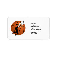 Slam Dunk Basketball Player w/Hoop on Ball
