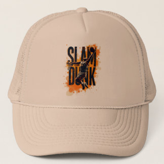 Slam Dunk Basketball Poster - Modern Design Trucker Hat
