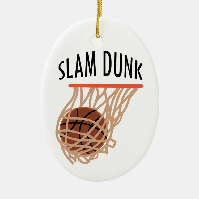 Slam Dunk Ceramic Ornament (Front)
