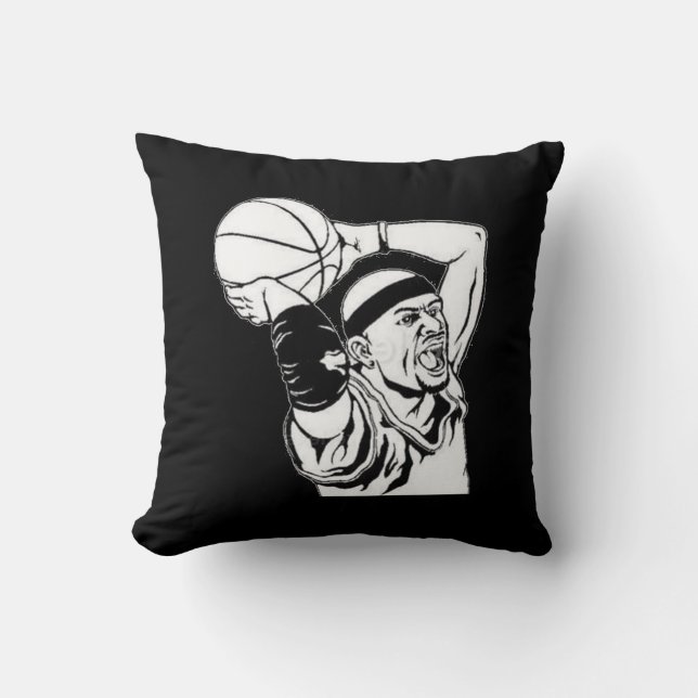Slam Dunk - Coussin noir et blanc (Recto)