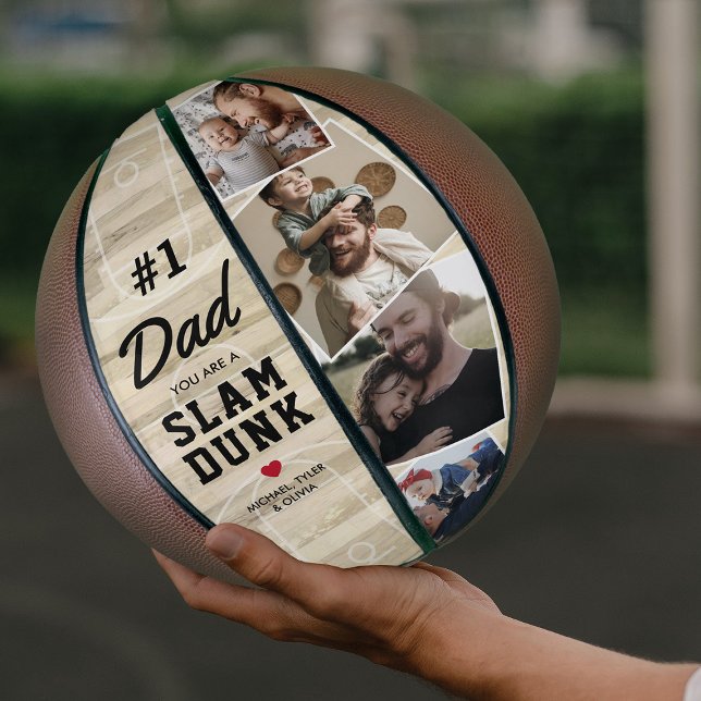 Slam Dunk Dad Photo Keepsake Basketball (Creator Uploaded)
