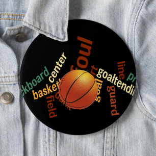 Slam Dunk of Vocabulary: Basketball Game of Champs 6 Inch Round Button