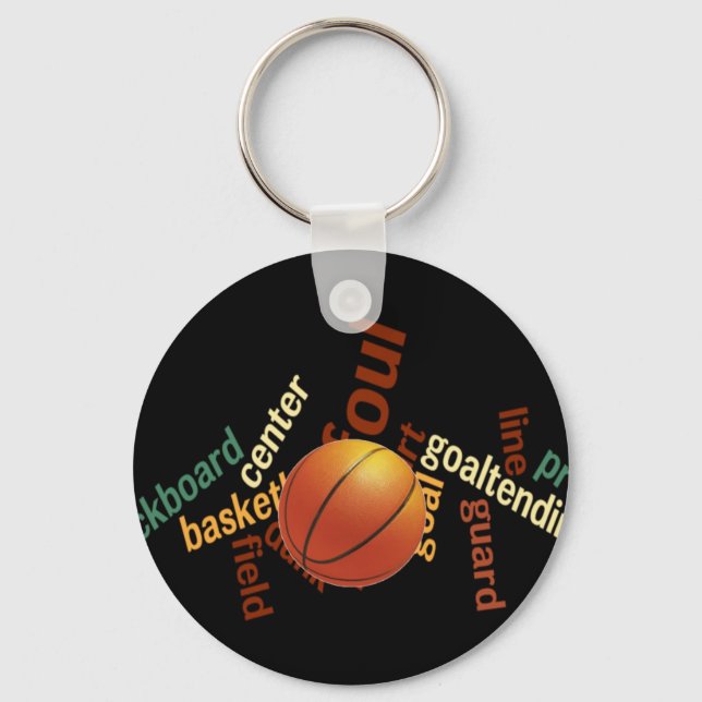 Slam Dunk of Vocabulary: Basketball Game of Champs Keychain (Front)