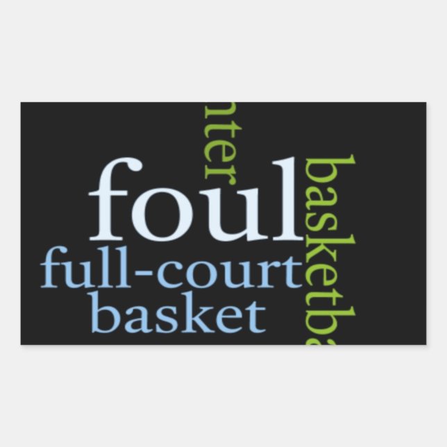 Slam Dunk of Words: Basketball Game of Champions Sticker (Front)