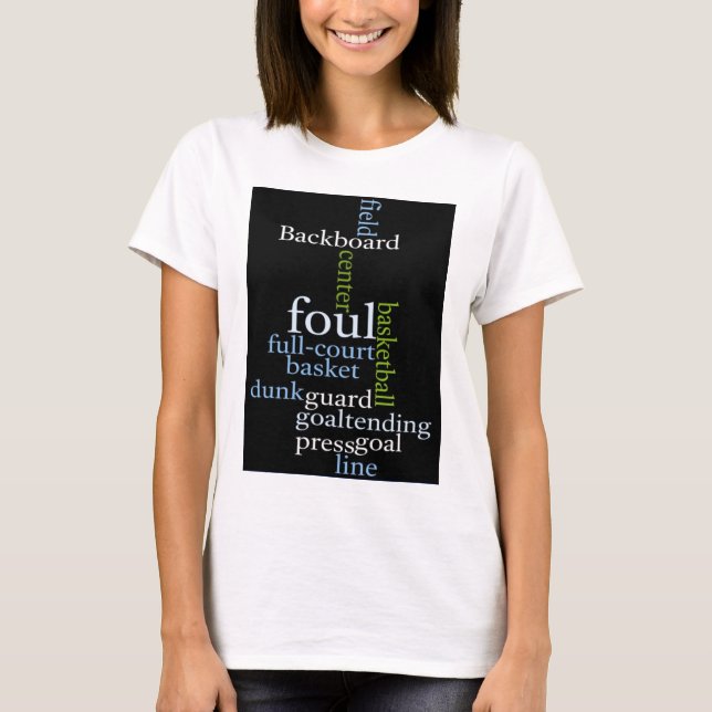 Slam Dunk of Words: Basketball Game of Champions T-Shirt (Front)