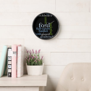 Slam Dunk of Words: Basketball Game of Champions Wall Clock
