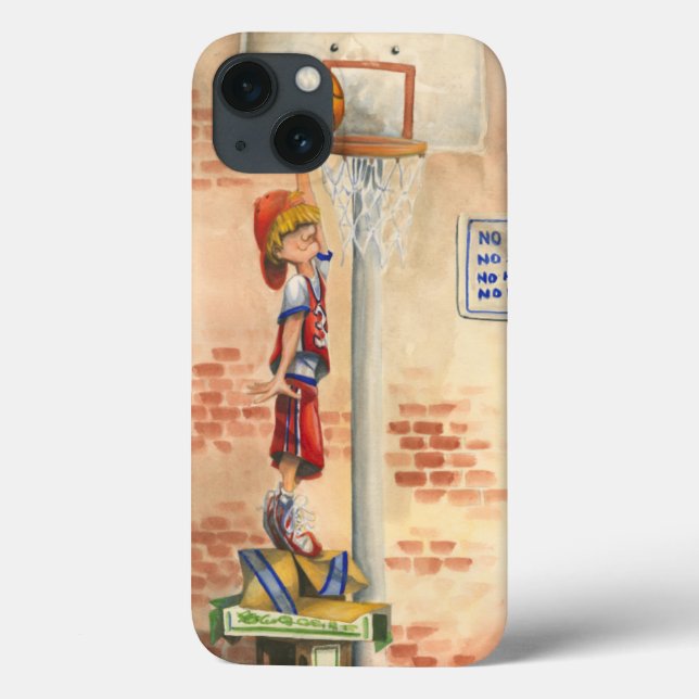 Slam Dunk on Basketball Hoop by Jay Throckmorton Case-Mate iPhone Case (Back)