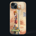 Slam Dunk on Basketball Hoop by Jay Throckmorton iPhone 13 Case<br><div class="desc">What do you do when you cannot ride you skateboard, your bike, your horse or even play with your dog? You practice your slam dunk routine, of course. Standing on a stack of boxes, this young man wants to make sure he can rock the basketball hoop with his skills. Get...</div>