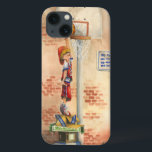 Slam Dunk on Basketball Hoop by Jay Throckmorton iPhone 13 Case<br><div class="desc">What do you do when you cannot ride you skateboard, your bike, your horse or even play with your dog? You practice your slam dunk routine, of course. Standing on a stack of boxes, this young man wants to make sure he can rock the basketball hoop with his skills. Get...</div>